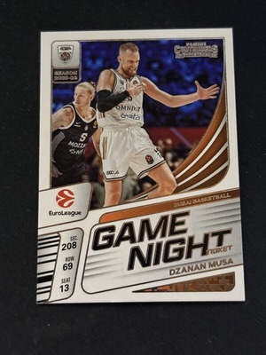 Panini Euroleague Contenders 25/26 Dzanan Musa Game Night Insert Card new