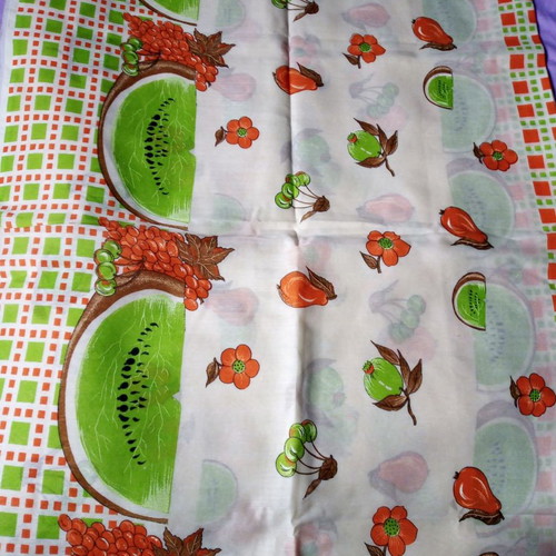 Curtain fabric new with fruit pattern 150x250 cm