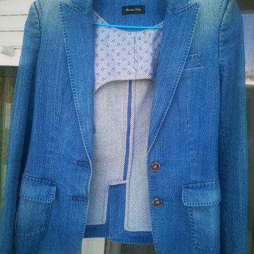 Massimo Dutti women's jacket used, blue, size S