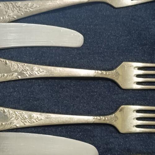 Vintage Russian Forks and Knives Set from 1965, New