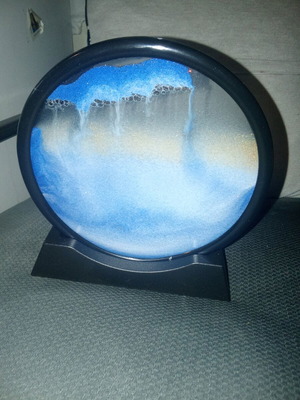 Decorative moving sand new with blue shade