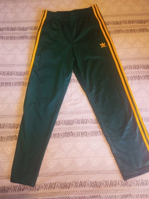 Adidas Adicolor Classics Firebird Track Pants size S, like new, green with yellow stripes