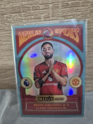 Картичка Merlin Speaks Bruno Fernandes като нова