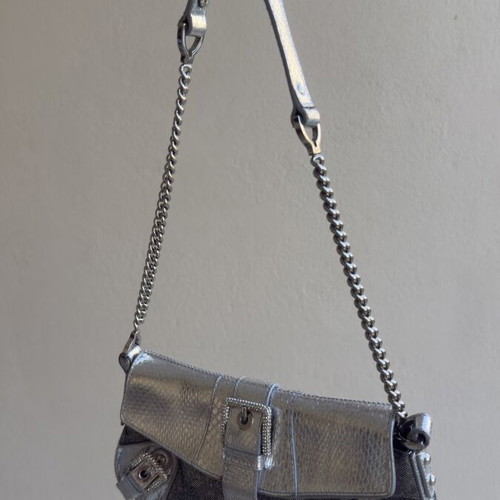 Dolce & Gabbana evening shoulder bag silver like new