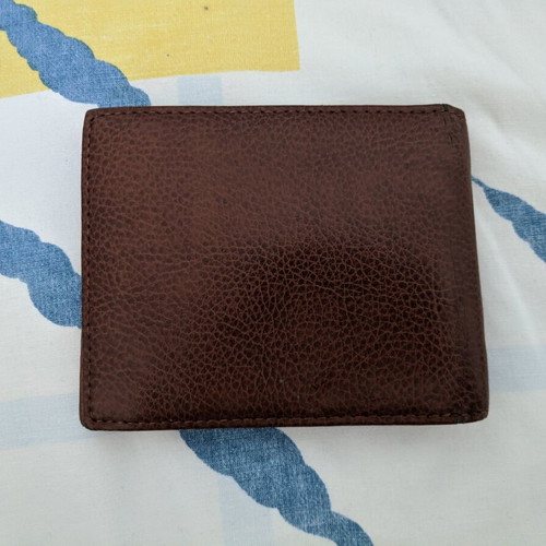 Zara wallet used, brown faux leather