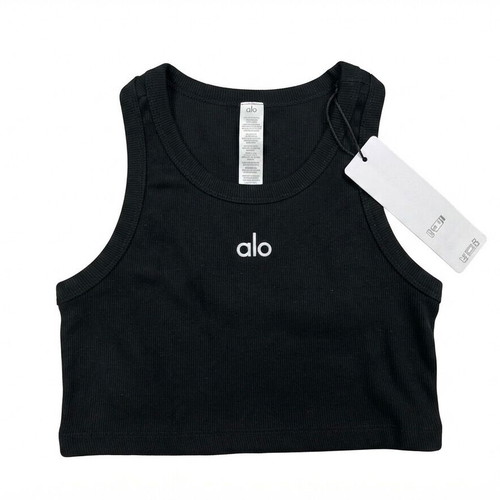 Alo Ribbed Crop Top black size S and XL