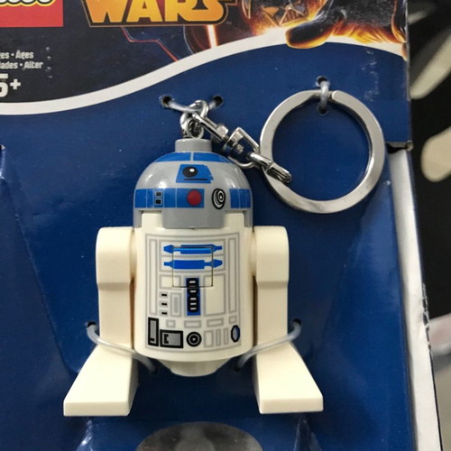 R2-D2 LED Lite Star Wars keyring used