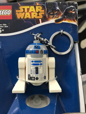 R2-D2 LED Lite Star Wars keyring used