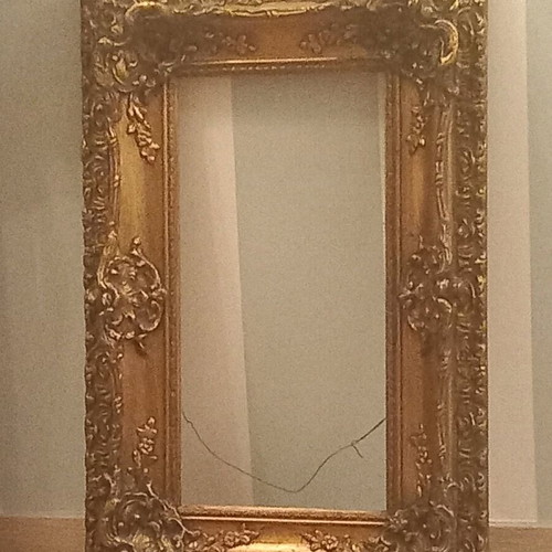 Frame used, large gold without mirror