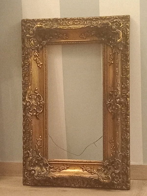 Frame used, large gold without mirror