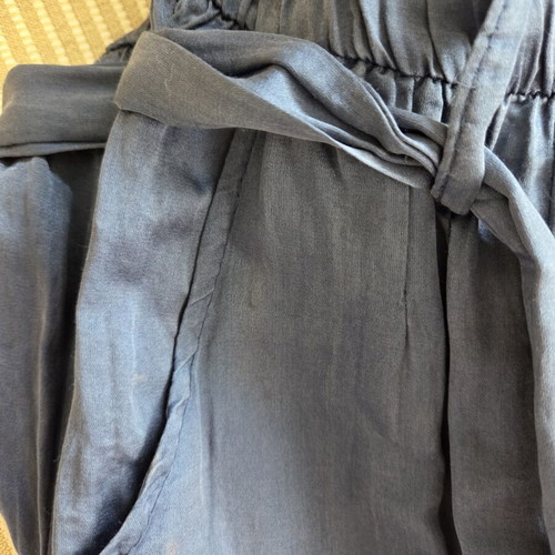 Satin jumpsuit used, blue, one size