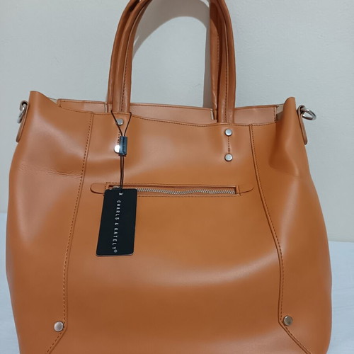 Charles Jourdan Shoulder Bag New Brown Large Capacity