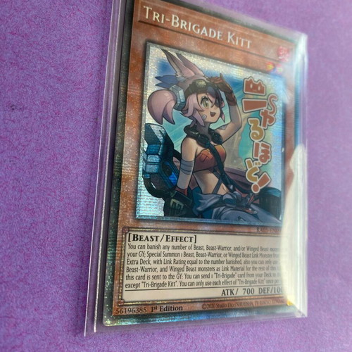 Tri-Brigade Kitt Yu-Gi-Oh! Card 1st Edition Quarter Century Secret Rare Near Mint