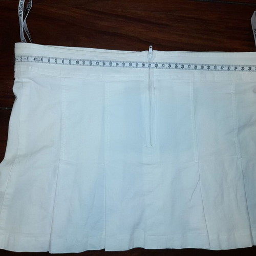 Topshop Mini Skirt Tennis Style white like new, size M