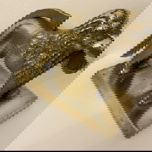 Μπρούτζινος διακοσμητικός καρυοθραύστης μεταχειρισμένος, 1930, λιοντάρι