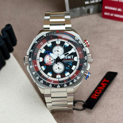 RGMT Capricorn Dual Time GMT Chronograph watch, men's