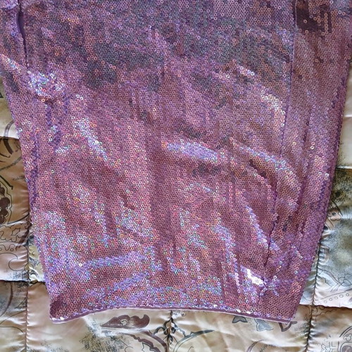 Skirt with sequins Stradivarius pink like new, XS