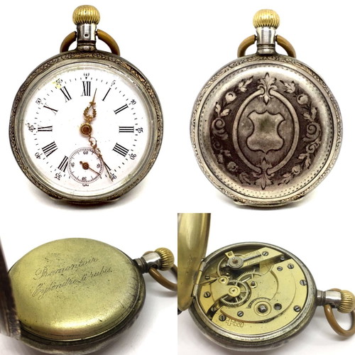 Longines pocket watch silver 1900 collectible