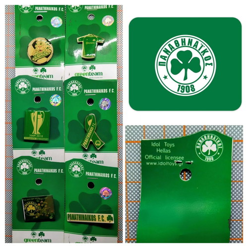 Panathinaikos Official Pins Collection New Set of 6