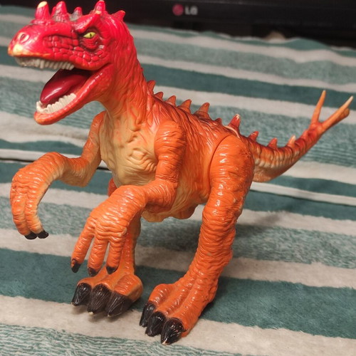 Mattel Jurassic Park 2003 Velociraptor figure used