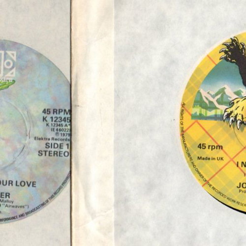Vinyl records 6 45s 1980s like new