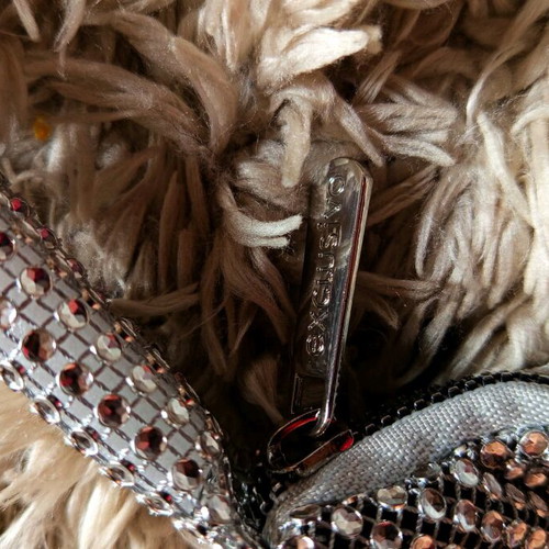 Silver Bag with Rhinestones