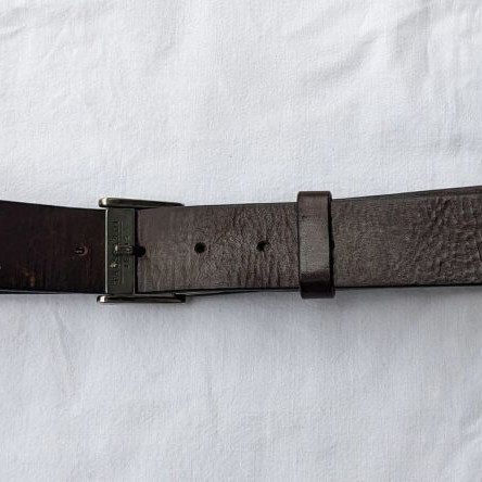 Trussardi men's leather belt used brown, size 95