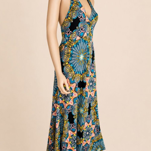 Women's summer dress like new, colorful, one size