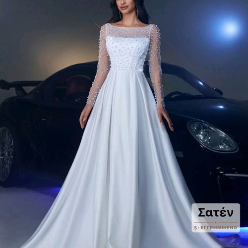 Shein wedding dress, white satin, size L-XL