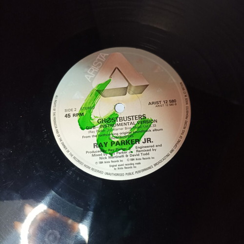Ray Parker Jr. Ghostbusters βινύλιο μεταχειρισμένο, 12 ιντσών 45 RPM