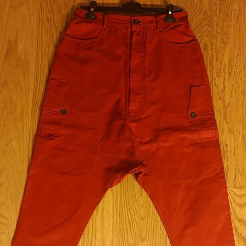 Men's red pants like new Black Label baggy drop crotch