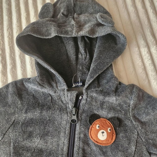 Kiabi baby hoodie with ears, new