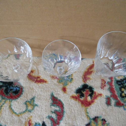 Vintage crystal glasses like new, pack of 25 pieces
