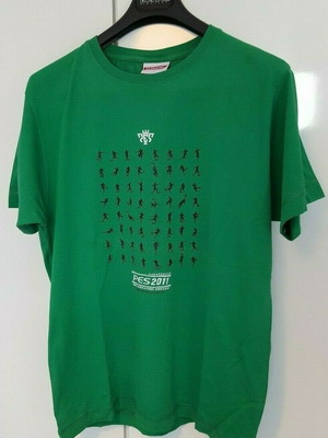 PES 2011 T-shirt large μεταχειρισμένο, πράσινο, 100% βαμβακερό