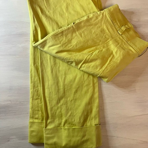 Yellow elastic pants used, size Small-Medium