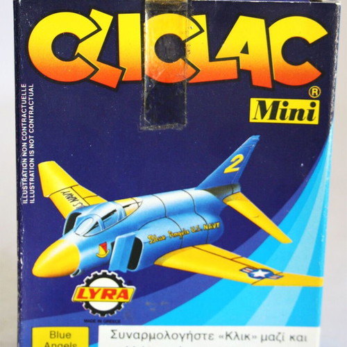 Vintage 80's Cliclac Blue Angels Navy Mini Model Kit Lyra Heller new