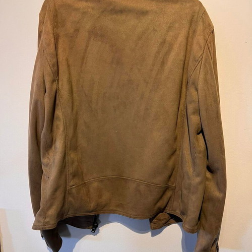 Zara men's jacket brown biker style size L like new