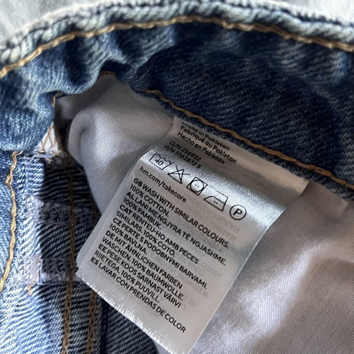 H&M Jean Shorts Size M Like New, 100% Cotton
