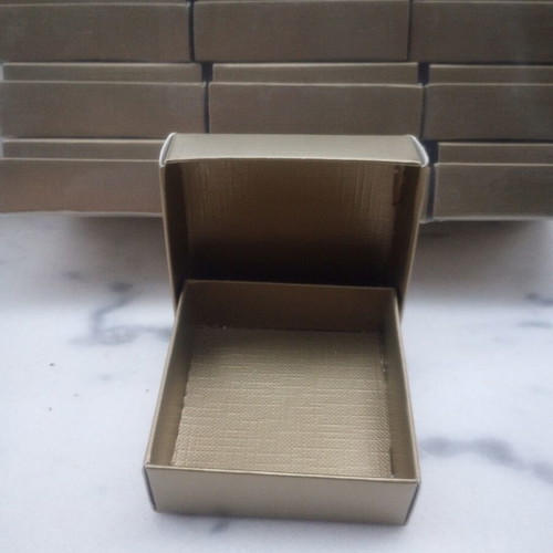 Bronze Jewelry Boxes Set of 50, 6×6 cm, new