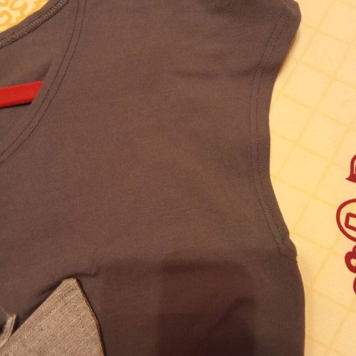 Handmade gray dress like new with donkey design M/L