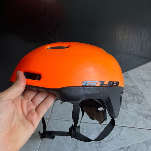 GT City Pro bicycle helmet, orange, size L