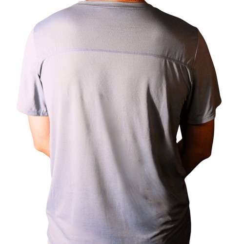 Legendary T-shirt gray size L new, nylon-spandex blend