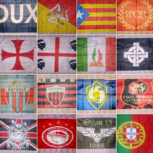 Various flags, full set