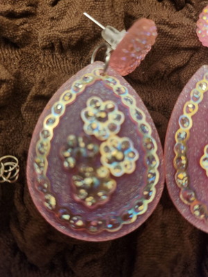 Pink earrings new, multicolor