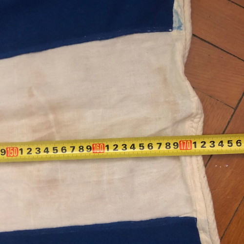 Olympic Airways retro 60s flag used, authentic