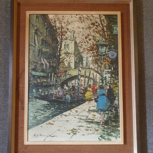 Painting used with frame 90 x 69