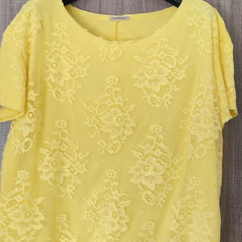 Intimissimi lace top yellow, like new, size L