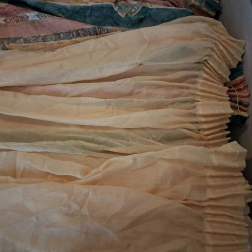 Cotton satin curtains like new, set of 2 pieces