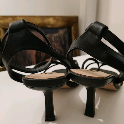 Exe leather sandals with straps like new, size 38, black
