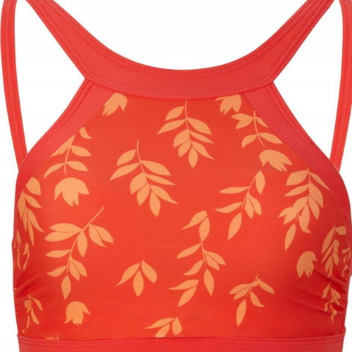 Bikini top red, bustier style, like new, size L